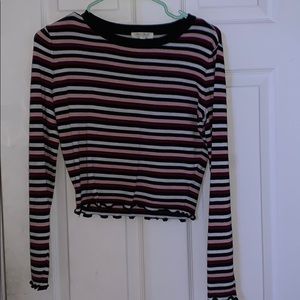 Long sleeve crop top